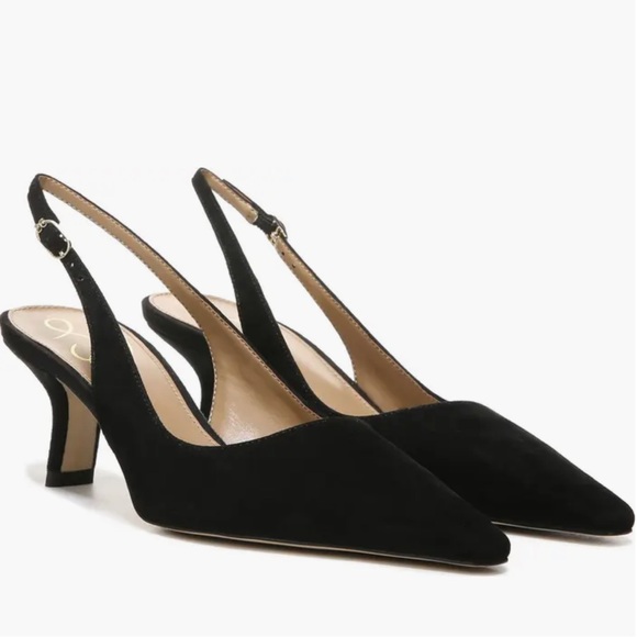 Sam Edelman Black Bianka Slingback Heels - Picture 5 of 9